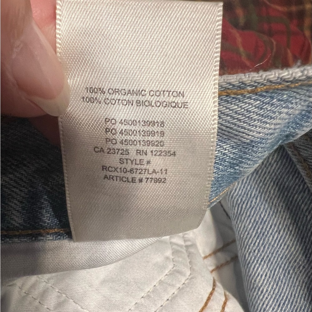 Denim Forum Jeans The Joni High Rise Loose 29L Women’s Sz 24 Organic Cotton - Picture 11 of 11